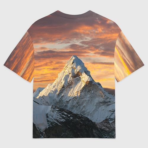 Мужская футболка оверсайз Та самая Джомолунгма Сагарматха Everest / 3D-принт – фото 2