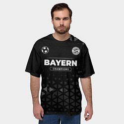 Футболка оверсайз мужская Bayern Форма Чемпионов, цвет: 3D-принт — фото 2