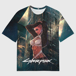 Футболка оверсайз мужская VI ВИ CYBERPUNK2077, цвет: 3D-принт
