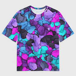 Мужская футболка оверсайз Магические кристаллы