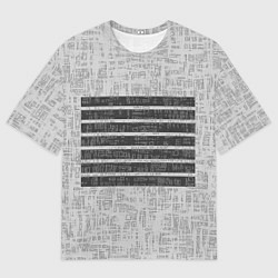 Футболка оверсайз мужская Город Коллекция Get inspired! 119-9-32-f2i-sq, цвет: 3D-принт