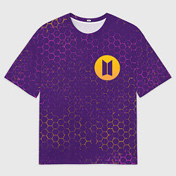 Футболка оверсайз мужская БТС Графика, цвет: 3D-принт