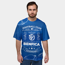 Футболка оверсайз мужская Benfica FC 1, цвет: 3D-принт — фото 2