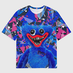 Футболка оверсайз мужская Poppy на абстрактном фоне, цвет: 3D-принт