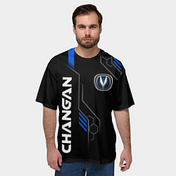 Футболка оверсайз мужская CHANGAN -ЧАНГАН ТЕХНОЛОГИИ, цвет: 3D-принт — фото 2