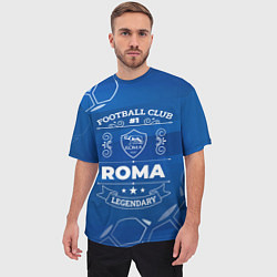 Футболка оверсайз мужская Roma FC 1, цвет: 3D-принт — фото 2