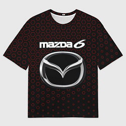 Мужская футболка оверсайз MAZDA 6 - Соты