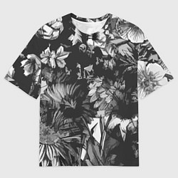 Футболка оверсайз мужская Смерть в цветах Дополнение Коллекция Get inspired!, цвет: 3D-принт