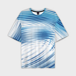 Мужская футболка оверсайз Круги на воде Океан Wave