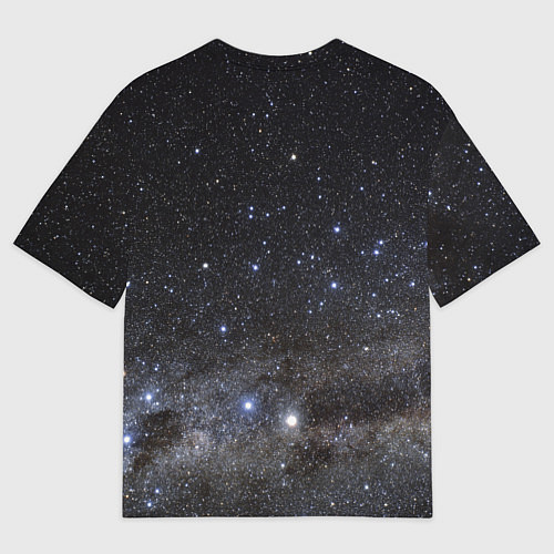 Мужская футболка оверсайз Космический космос / 3D-принт – фото 2