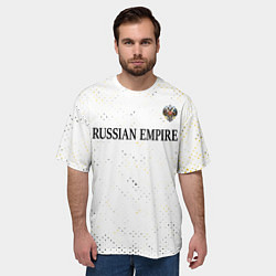 Футболка оверсайз мужская RUSSIAN EMPIRE - ГЕРБ Гранж FS, цвет: 3D-принт — фото 2