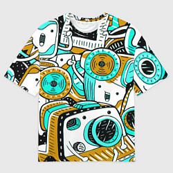 Мужская футболка оверсайз ФОТОКАМЕРЫ НА ПОЗИТИВЕ