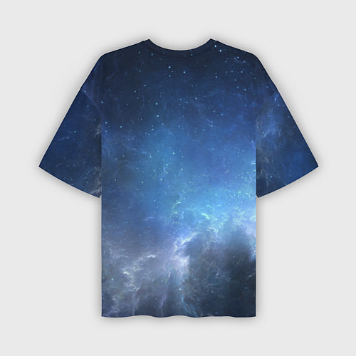 Мужская футболка оверсайз Манящий космос / 3D-принт – фото 2