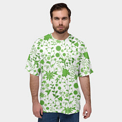Футболка оверсайз мужская Зелёное поле, цвет: 3D-принт — фото 2