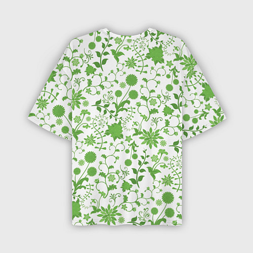 Мужская футболка оверсайз Зелёное поле / 3D-принт – фото 2