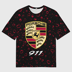 Мужская футболка оверсайз PORSCHE 911 Капли Дождя