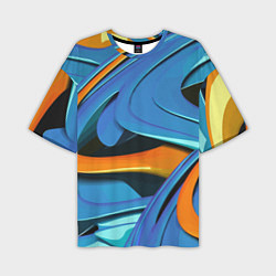 Футболка оверсайз мужская Abstraction Fashion 2037, цвет: 3D-принт