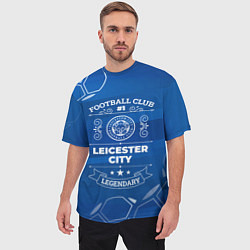 Футболка оверсайз мужская Leicester City FC 1, цвет: 3D-принт — фото 2