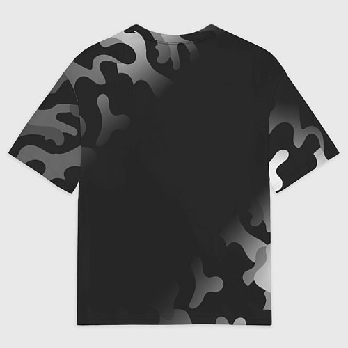 Мужская футболка оверсайз Вадик ЗАЩИТНИК Милитари / 3D-принт – фото 2