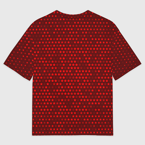 Мужская футболка оверсайз RUSSIA - ГЕРБ Космос / 3D-принт – фото 2