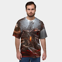 Футболка оверсайз мужская BERSERK My hands are covered in blood, цвет: 3D-принт — фото 2