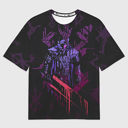 Мужская футболка оверсайз BERSERK РУНА СОУЛУ спина