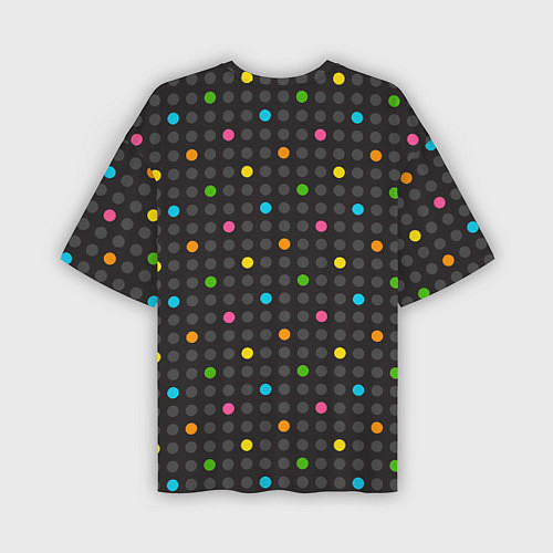 Мужская футболка оверсайз Pac-man пиксели / 3D-принт – фото 2