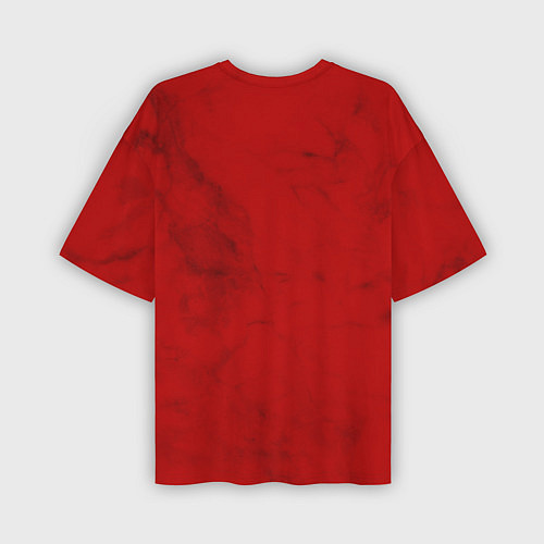 Мужская футболка оверсайз RUSSIA - RED EDITION - SPORTWEAR / 3D-принт – фото 2