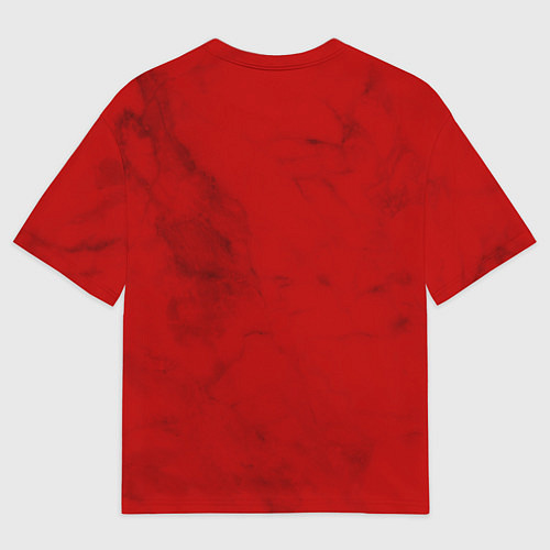 Мужская футболка оверсайз RUSSIA - RED EDITION - SPORTWEAR / 3D-принт – фото 2