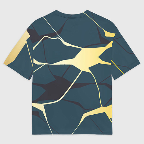 Мужская футболка оверсайз Самурай с драконом / 3D-принт – фото 2