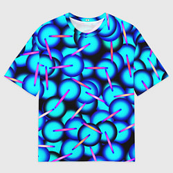 Футболка оверсайз мужская ТЕКСТУРА ШАРОВ, цвет: 3D-принт