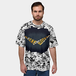 Футболка оверсайз мужская Гуррен-Лаганн Верь в меня, который верит в тебя, цвет: 3D-принт — фото 2