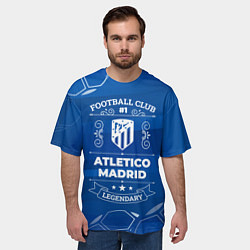 Футболка оверсайз мужская Atletico Madrid FC 1, цвет: 3D-принт — фото 2