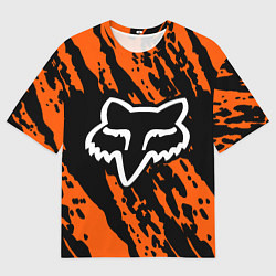 Мужская футболка оверсайз FOX MOTOCROSS ORANGE