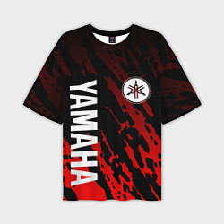 Мужская футболка оверсайз Yamaha - Красные пятна