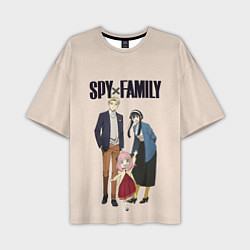 Мужская футболка оверсайз Spy x Family Семья шпиона