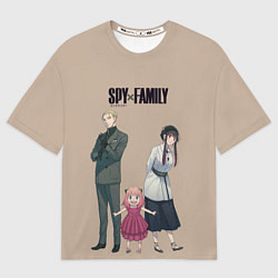 Футболка оверсайз мужская Spy x Family Семья шпиона, цвет: 3D-принт