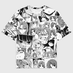 Футболка оверсайз мужская Когда плачут цикады pattern, цвет: 3D-принт