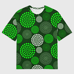 Мужская футболка оверсайз ТЕКСТУРНЫЕ МОЛЕКУЛЫ