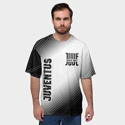 Футболка оверсайз мужская JUVENTUS Juventus Градиент, цвет: 3D-принт — фото 2