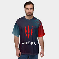 Футболка оверсайз мужская THE WITCHER - ВЕДЬМАК КРАСНЫЕ КОГТИ, цвет: 3D-принт — фото 2