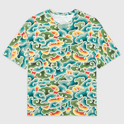 Мужская футболка оверсайз Восточные мотивы