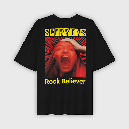 Мужская футболка оверсайз Rock Believer / 3D-принт – фото 2
