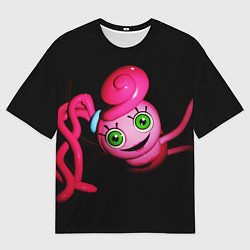 Футболка оверсайз мужская POPPY PLAYTIME - Mommy long legs - Мама длинные но, цвет: 3D-принт