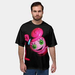 Футболка оверсайз мужская POPPY PLAYTIME - Mommy long legs - Мама длинные но, цвет: 3D-принт — фото 2