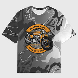 Мужская футболка оверсайз Moto-sport Мотоцикл