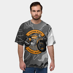 Футболка оверсайз мужская Moto-sport Мотоцикл, цвет: 3D-принт — фото 2