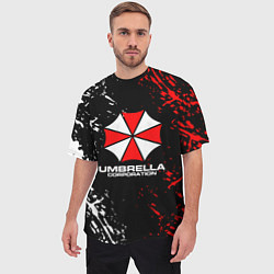 Футболка оверсайз мужская Umbrella Corporation Resident Evil, цвет: 3D-принт — фото 2
