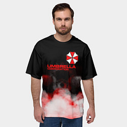 Футболка оверсайз мужская Umbrella Corporation туман, цвет: 3D-принт — фото 2