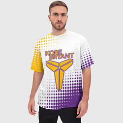 Футболка оверсайз мужская Коби Брайант Lakers Абстракция, цвет: 3D-принт — фото 2